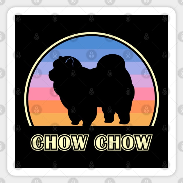 Chow Chow Vintage Sunset Dog Sticker by millersye